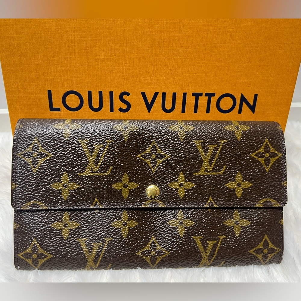 LOUIS VUITTON-TH0966 Full Wallet Monogram Canvas